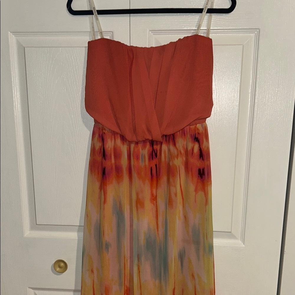 Colorful Strapless Maxi Dress - Picture 5 of 5